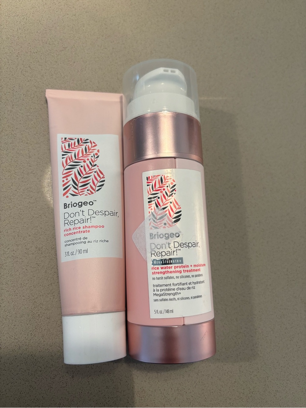 Briogeo bundle for damaged hair